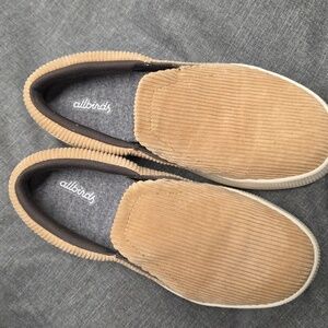 Allbirds Tan Corduroy Cream Platform Shoes 7.5